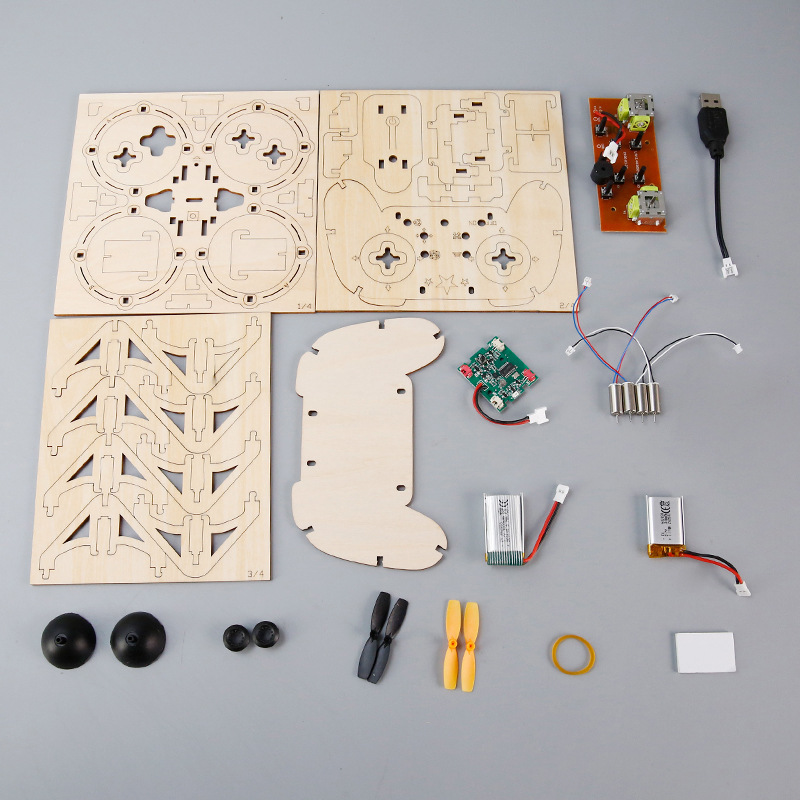 DIY Wooden Assemble Quadcopter - Drone Kit Octocopter 评论和价格